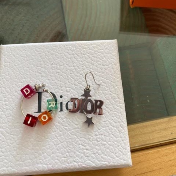 Authentic Dior Mismatched Earring Set - Picture 1 of 3